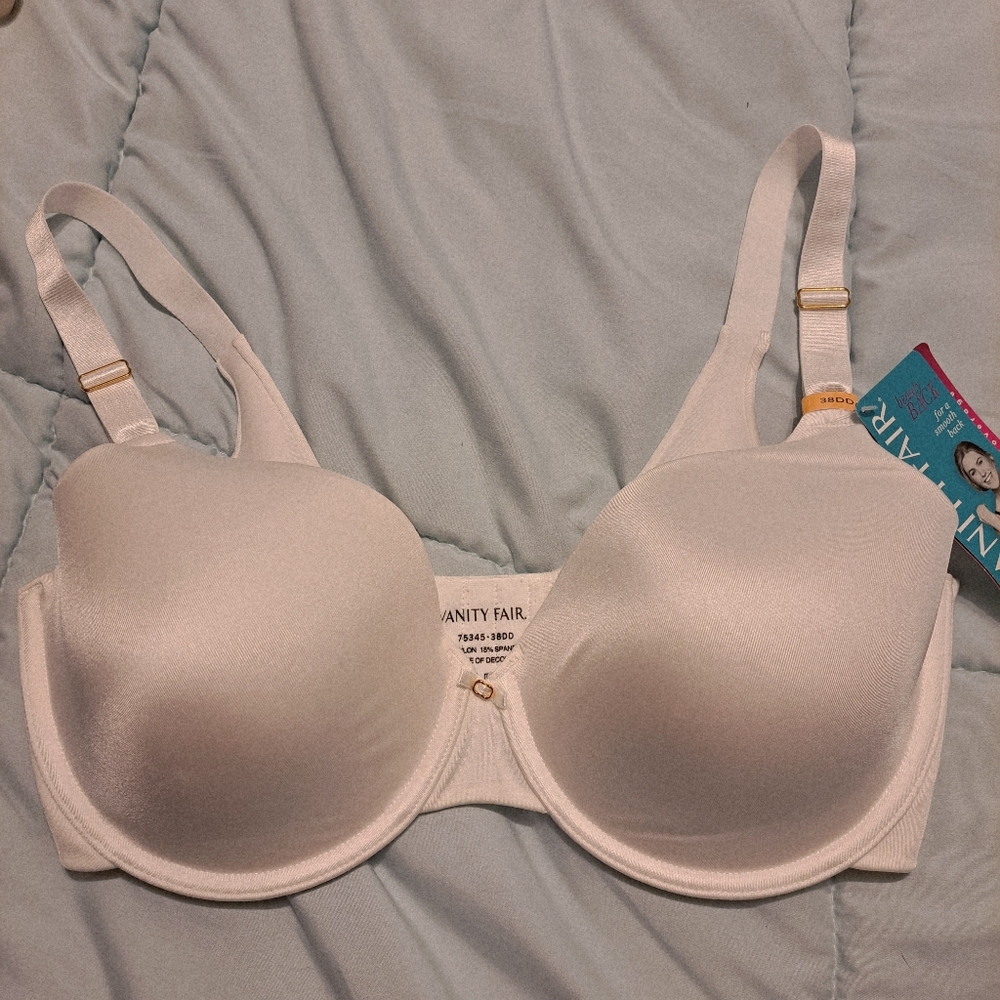 Vanity Fair Cream Underwire Bra 38DD